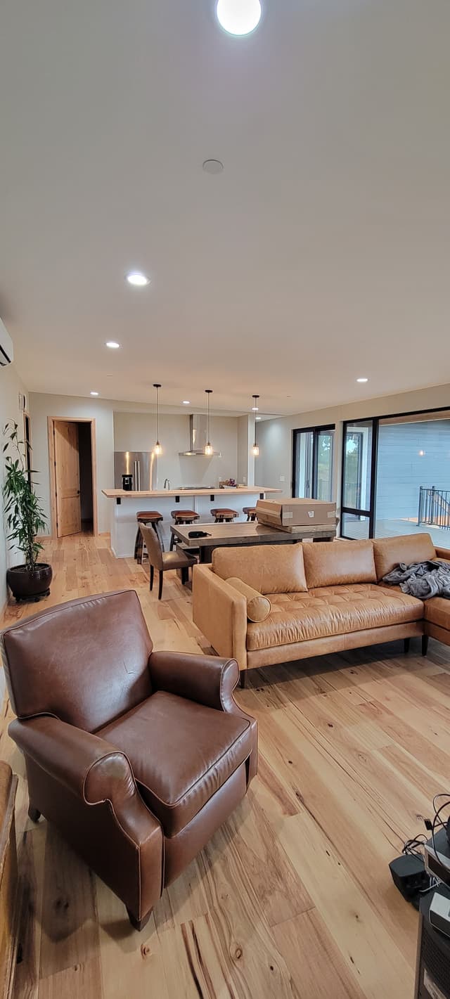 interior of finished custom home