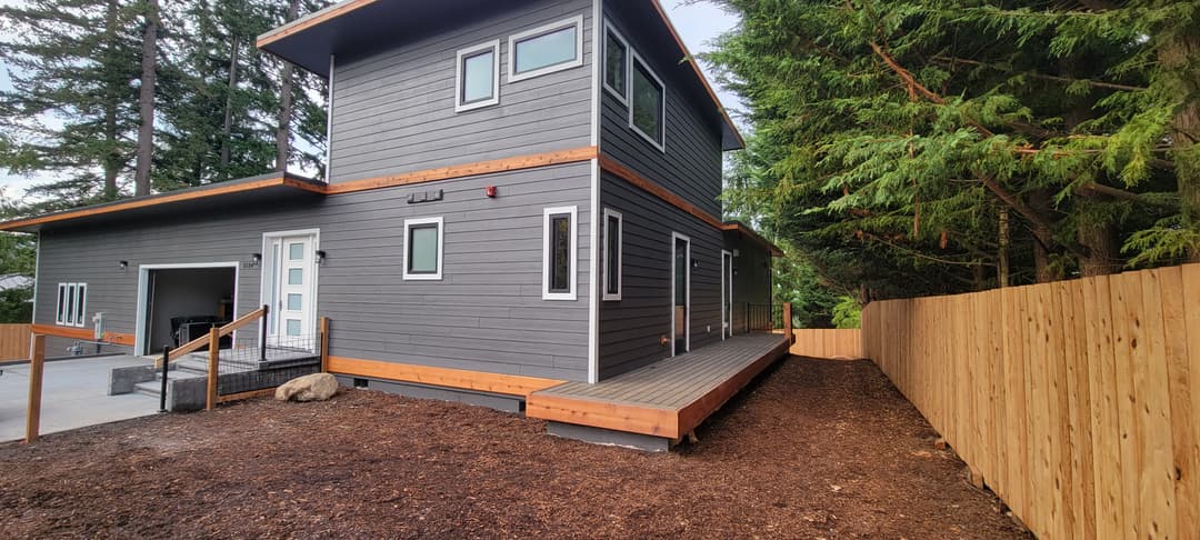 finished custom home